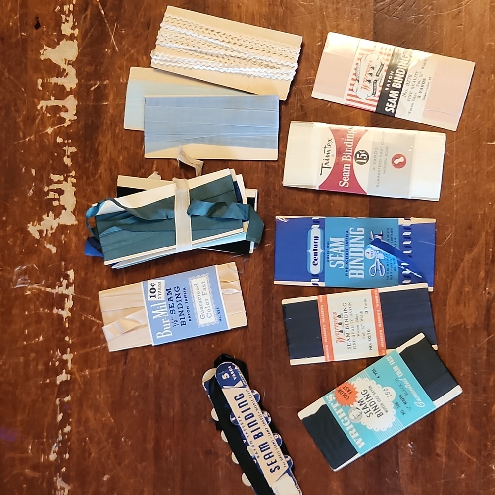Lot of Vintage Seam Binding